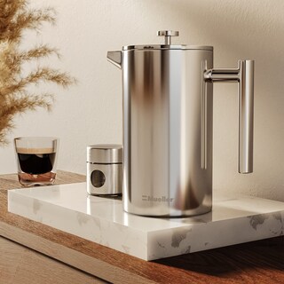 Foto 7 | Foto 7 | Cafetera French Press Mueller 1l De Acero Inoxidable - Venta Internacional