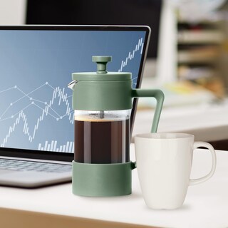 Foto 6 | Foto 6 | Cafetera French Press Oggi, Vidrio Borosilicato, 350 Ml - Venta Internacional.