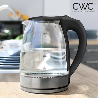 Foto 4 | Foto 4 | Hervidor Eléctrico Cook With Color Glass 1.8 L Rapid Boil Black - Venta Internacional.