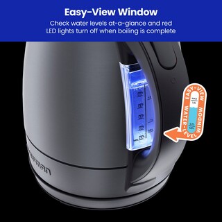 Foto 4 | Foto 4 | Hervidor Eléctrico Chefman 1.8l de Acero Inoxidable con Led Gris - Venta Internacional