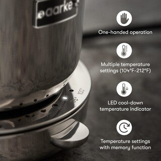Foto 5 | Foto 5 | Aarke Kettle | Stainless Steel Hot Water Kettle | 360° Swivel Base | 1.2l / 5 Cups - Steel - Venta Internacional.