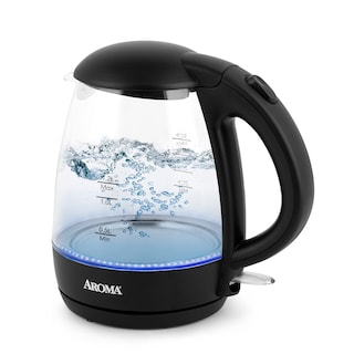 Foto 1 | Foto 1 | Hervidor Eléctrico Aroma Awk-151b De Vidrio Negro 1 2 L 5 Tazas - Venta Internacional.