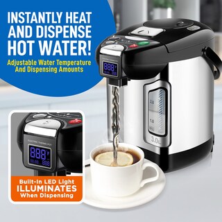 Foto 3 | Foto 3 | Calentador Y Calentador De Agua Nutrichef De Acero Inoxidable 3l/3.17qt - Venta Internacional.