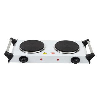 Foto 1 | Foto 1 | Parrilla Eléctrica IUSA color Blanco 2 Quemadores de Disco con Asa