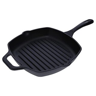 Foto 1 | Foto 1 | Parrilla Victoria - Sartén De Hierro Fundido Con Mango Largo, Curado, Negro, Cuadrado, 1