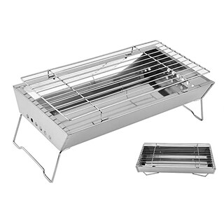 Foto 1 | Foto 1 | Parrilla Portátil Carbón S Parilla Inoxidable Plegable Barbacoa Kebab Rejillas Cámping De Mesa Por
