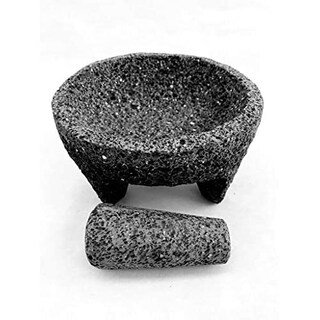 Foto 1 | Foto 1 | Parrilla Molcajete Artesanal 20 Cm 100% Piedra Volcánica Mexican Mortar 8 In