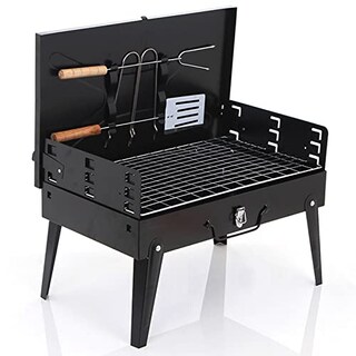 Foto 1 | Foto 1 | Parrilla Plegable Carbón S Portátil Yakitori Barbacoa Herramienta Con Pala/tenedor Por Exterior Cám