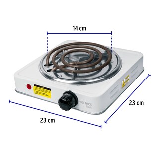 Foto 3 | Foto 3 | Parrilla Eléctrica Volteck Basic 1 Quemador Cuadrada