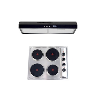 Foto 1 | Foto 1 | Combo Disa Home Parrilla Eléctrica 4 Quemadores y Campana de Pared Acero Inoxidable