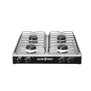 Foto 1 | Foto 1 | Parrilla de Gas Alfa de 4 Quemadores Cubierta Acero y Mueble Pintura