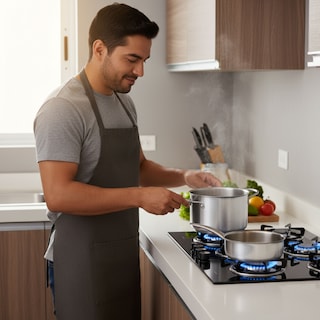 Foto 7 | Foto 7 | Parrilla de gas 6 Quemadores vidrio templado negro EU6VT Eurogar