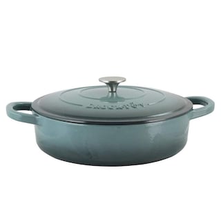 Foto 4 | Foto 4 | Olla De Barro Braiser Crock-pot De Hierro Fundido Esmaltado Artesanal, 5 Litros - Venta Internacional.