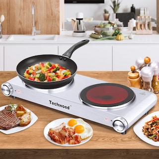 Foto 6 | Foto 6 | Encimera de Estufas Eléctricas Duales Hot Plate Techwood De 1800 W - Venta Internacional