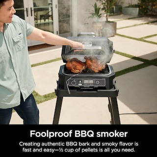 Foto 3 | Foto 3 | Parrilla Y Ahumador Exterior Ninja Og850 Woodfire Pro Xl Blue - Venta Internacional.