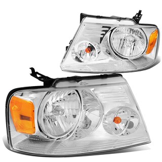 Foto 1 | Foto 1 | Faros Delanteros Dna Motoring Hl-oh-f1504-ch-am Cromo F150 - Venta Internacional.