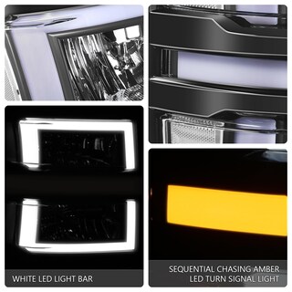 Foto 5 | Foto 5 | Barra De Luces 3d Para Faros Delanteros Dna Motoring Silverado 1500 14-15 - Venta Internacional.