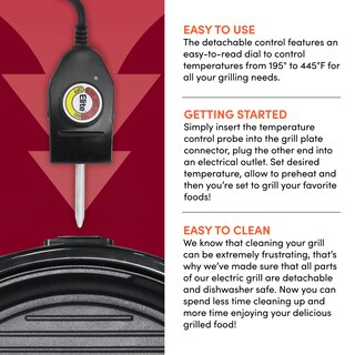 Foto 7 | Foto 7 | Parrilla Eléctrica De Sobremesa Elite Gourmet Emg-980b Para 6 Porciones - Venta Internacional.