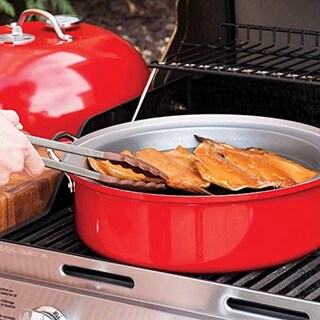Foto 3 | Foto 3 | Kettle Smoker Nordic Ware Para Interiores Y Exteriores, 7 X 13 Cm, Color Rojo - Venta Internacional.