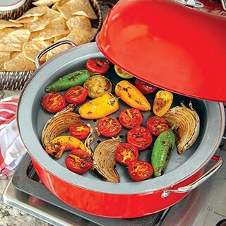 Foto 4 | Foto 4 | Kettle Smoker Nordic Ware Para Interiores Y Exteriores, 7 X 13 Cm, Color Rojo - Venta Internacional.
