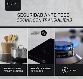 Foto 3 | Foto 3 | Parrilla Eléctrica de Inducción Nuur PARIN1 1800 W