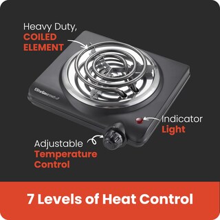 Foto 3 | Foto 3 | Placa Eléctrica Elite Gourmet Esb100b Negra - Venta Internacional