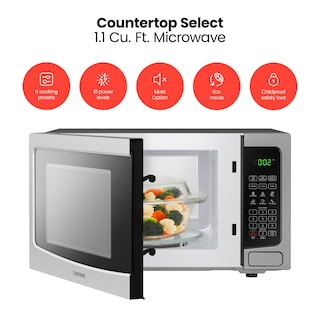 Foto 2 | Foto 2 | Horno Microondas Chefman de Acero Inoxidable de 1.1 Pies Cúbicos Y 1000 W - Venta Internacional