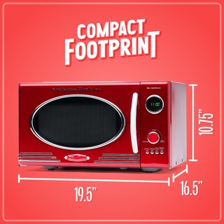 Foto 5 | Foto 5 | Horno Microondas Nostalgia Retro 800 W 0.9 L Con 12 Juegos De Cocina - Venta Internacional.