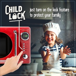 Foto 4 | Foto 4 | Horno Microondas Nostalgia Rojo Retro 0.7 Cu. Ft. 700 W - Venta Internacional