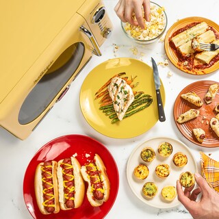 Foto 3 | Foto 3 | Horno Microondas Nostalgia Nrmo7yw6a Retro 0.7 Pies Cúbicos 700 W Amarillo - Venta Internacional.