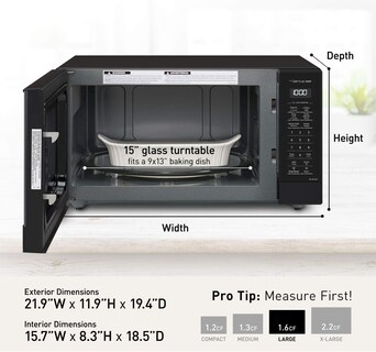 Foto 3 | Foto 3 | Horno Microondas Panasonic Nn-sn75lb Cyclonic Inverter 1.6 Pies - Venta Internacional