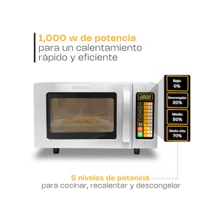 Foto 2 | Foto 2 | Microondas Industrial Digital Rhino, 1000w De Potencia, 0.9 Pies Cúbicos, Acero Inoxidable, Alta Eficiencia Y Seguridad
