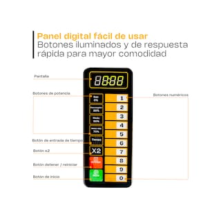 Foto 3 | Foto 3 | Microondas Industrial Digital Rhino, 1000w De Potencia, 0.9 Pies Cúbicos, Acero Inoxidable, Alta Eficiencia Y Seguridad