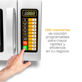 Foto 7 | Foto 7 | Microondas Industrial Digital Rhino, 1000w De Potencia, 0.9 Pies Cúbicos, Acero Inoxidable, Alta Eficiencia Y Seguridad
