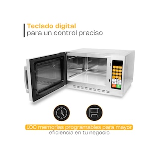 Foto 4 | Foto 4 | Microondas Industrial Digital Rhino, 1000w De Potencia, 1.2 Pies Cúbicos, Acero Inoxidable