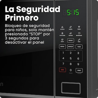 Foto 5 | Foto 5 | Horno de Microondas Digital 1.1 Pies Cúbicos | Acero Inoxidable Acabado Espejo