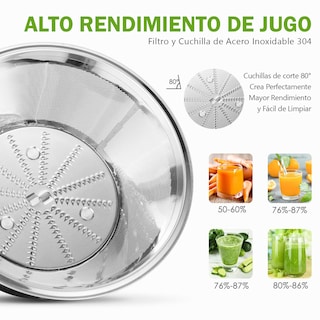 Foto 3 | Foto 3 | Extractor de Jugos Aicok 2 Velocidades 1.4 L
