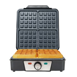 Foto 1 | Foto 1 | Wafflera Belga 4 Rebanadas Acero Perilla Hukën Masterchef
