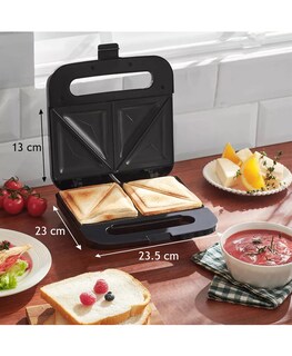 Foto 7 | Foto 7 | Sandwichera Royal Haus ESM-2207SS color Negro Eléctrica con Placa Antiadherente Elite Gourmet