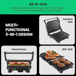 Foto 3 | Foto 3 | Sandwichera Chefman Panini Press Grill y Gourmet  - Venta Internacional