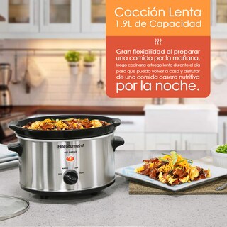 Foto 3 | Foto 3 | Olla De Cocción Lenta Elite Gourmet Color Plata