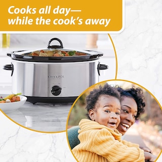 Foto 3 | Foto 3 | Venta Internacional- Olla de Cocción Lenta Crock-Pot de Acero Inoxidable 7 L