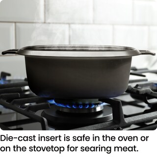 Foto 4 | Foto 4 | Olla de Cocción Lenta Chefman Eléctrica de Acero Inoxidable - Venta Internacional
