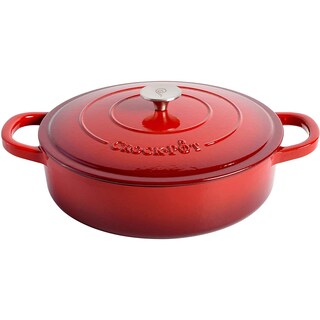 Foto 2 | Foto 2 | Olla De Barro Braiser Crock-pot De Hierro Fundido Esmaltado Artesanal De 5 Litros, Color Rojo - Venta Internacional.