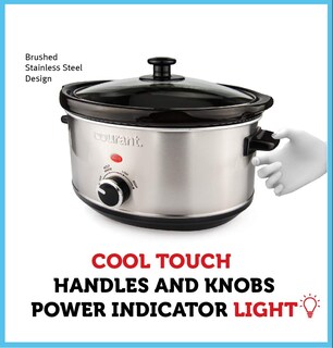 Foto 2 | Foto 2 | Olla de Cocción Lenta Courant Ovalada de Acero Inoxidable 3,5 L Apta para Lavavajillas - Venta Internacional