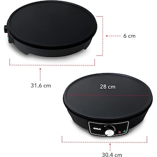 Foto 5 | Foto 5 | Crepera Plancha Antiadherente con Accesorios RCA RC-602 Negro