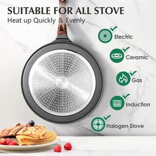 Foto 4 | Foto 4 | Sartén para Crepas Sensarte Antiadherente Granito Suizo 26 Cm - Venta Internacional