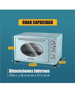 Foto 6 | Foto 6 | Horno Retro Menta Elite Gourmet Eto3300m 33 L 6 Rebanadas