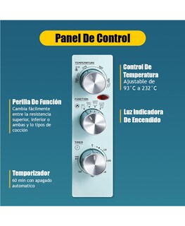 Foto 7 | Foto 7 | Horno Retro Menta Elite Gourmet Eto3300m 33 L 6 Rebanadas