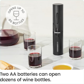 Foto 3 | Foto 3 | Abridor De Vino Eléctrico Chefman, Batería Negra, Juego De 4 Piezas - Venta Internacional.